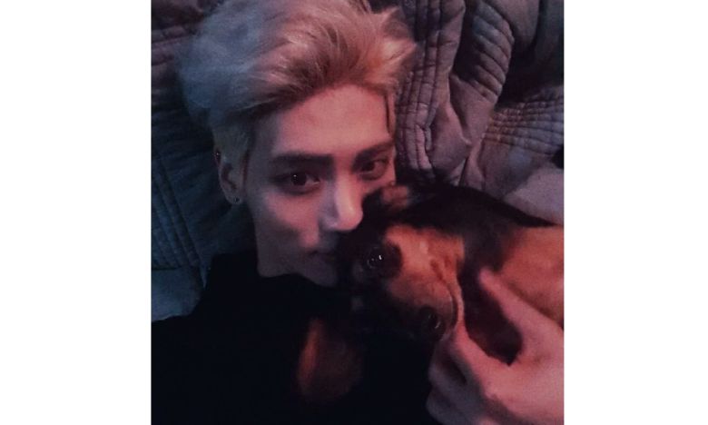 종현의 반려견 루가 종현 곁으로 머나먼 여행을 떠났다. 종현 SNS 캡처