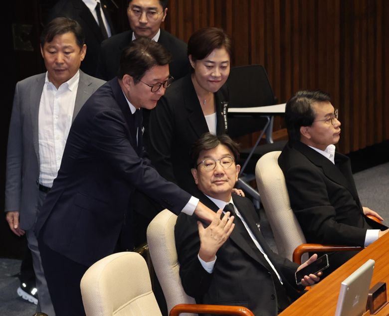 국민의힘 권성동 의원이 1일 오후 서울 여의도 국회에서 열린 제22대 제429회국회(정기회) 개회식에 출석해 있다. 뉴시스