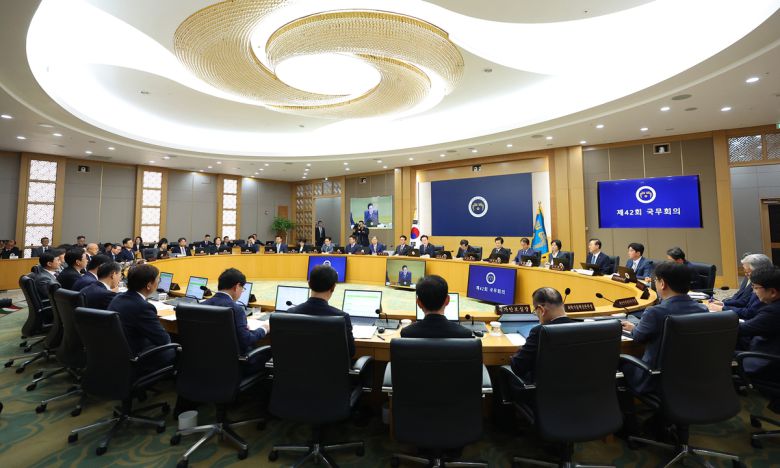 16일 정부세종청사에서 이재명 대통령 주재로 제42회 국무회의가 진행되고 있다. 연합뉴스