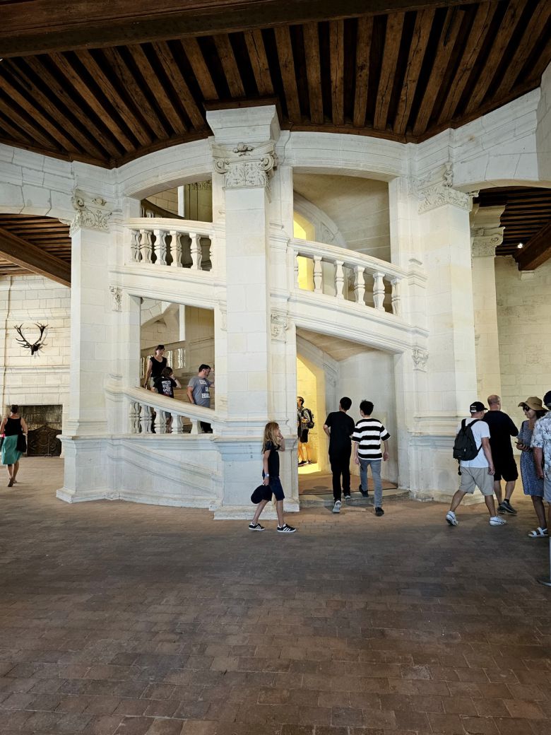 샹보르성 이중 나선형 계단.