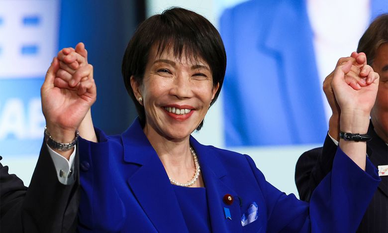 다카이치 사나에 일본 자민당 신임 총재. AP연합뉴스