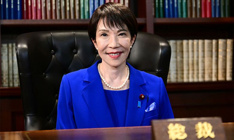 다카이치 사나에 일본 집권 자민당 신임 총재. AP연합뉴스