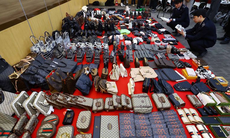 2023년 인천본부세관에 걸린 중국산 위조 명품들. 세계일보 자료사진