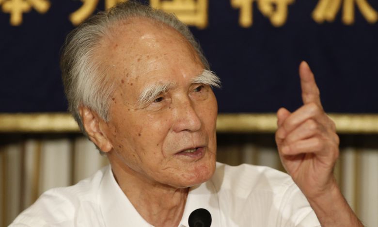 무라야마 도미이치 전 일본 총리. 신화연합뉴스