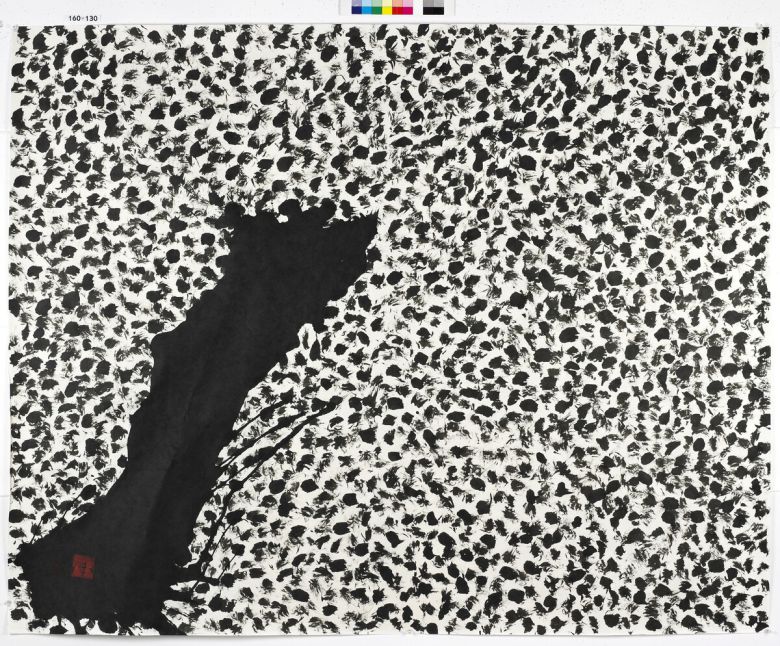 47-8, 160x130cm, 화선지, 먹, 2025년