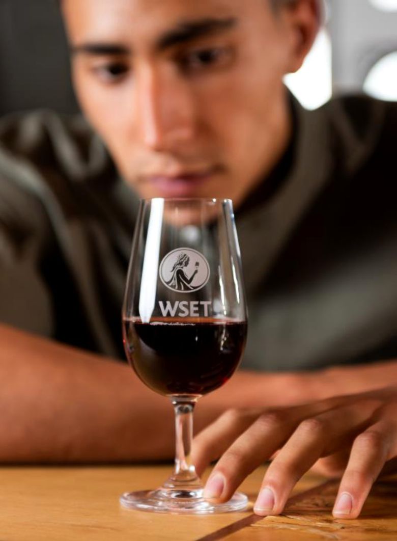 WSET 강의 시음잔.