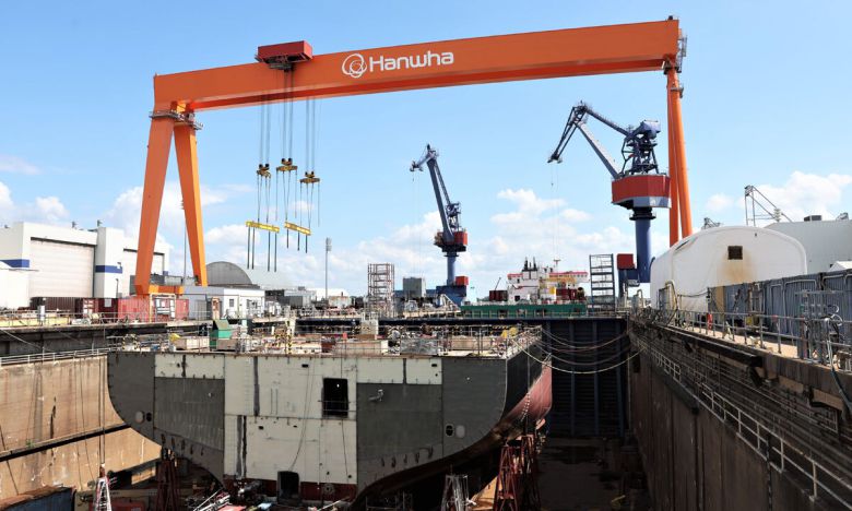 선박 건조 중인 한화필리조선소 한·미 조선협력 프로젝트 ‘마스가’(MASGA)의 핵심 기지로 꼽히는 미국 필라델피아의 한화필리조선소에서 선박 건조가 한창 진행 중이다. 도널드 트럼프 미국 대통령은 30일 한국의 핵추진 잠수함 건조를 승인했다며 필리조선소에서 만들어질 것이라고 밝혔다. 세계일보 자료사진