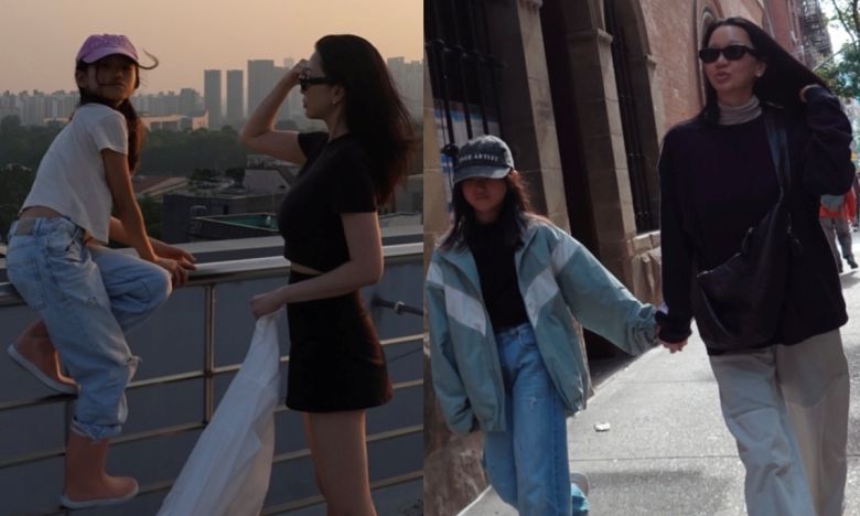 장윤주와 그의 딸 정리사 양. 장윤주 인스타그램 캡처