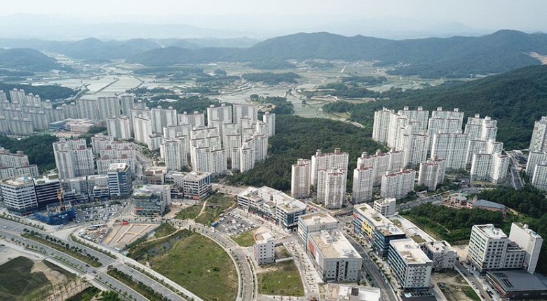 경북도청 신도시 전경. 경북개발공사 제공