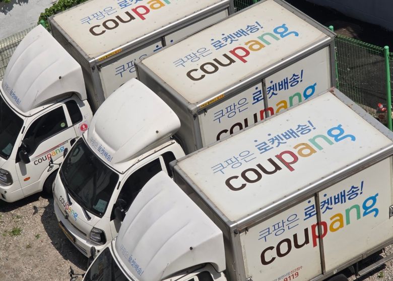 서울 시내 쿠팡 차고지. 뉴시스