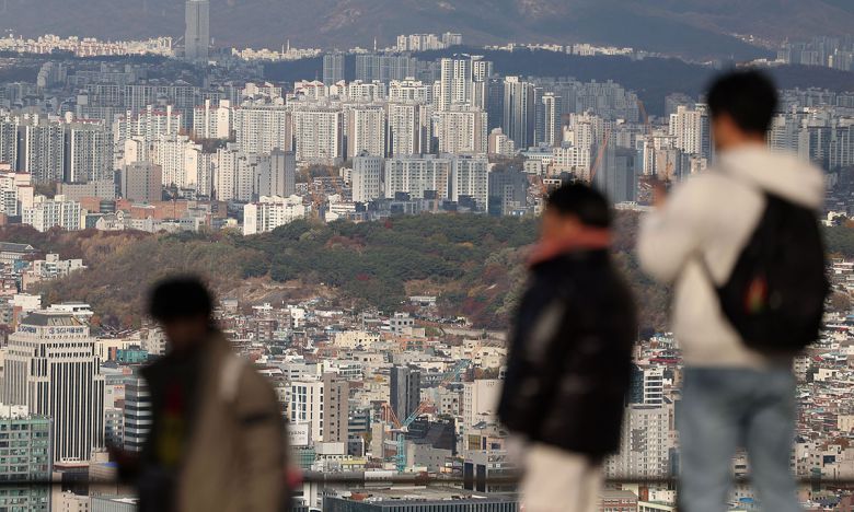서울 도심 아파트 단지의 모습. 뉴시스
