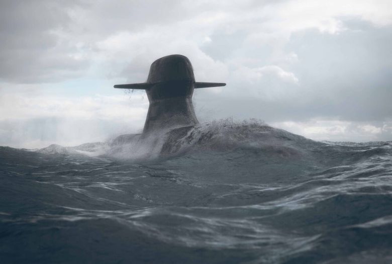 스웨덴 사브의 A26 잠수함 수상항해 상상도. 사브 제공