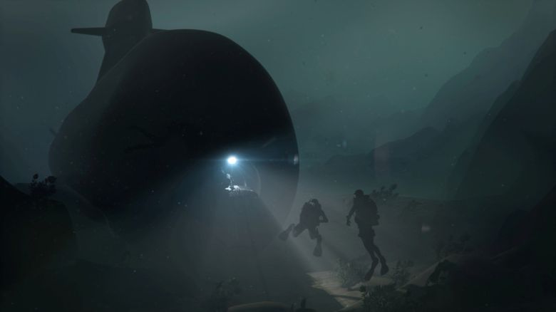 스웨덴 사브의 A26 잠수함 주변에 특수요원들이 있는 모습을 그린 상상도. 사브 제공