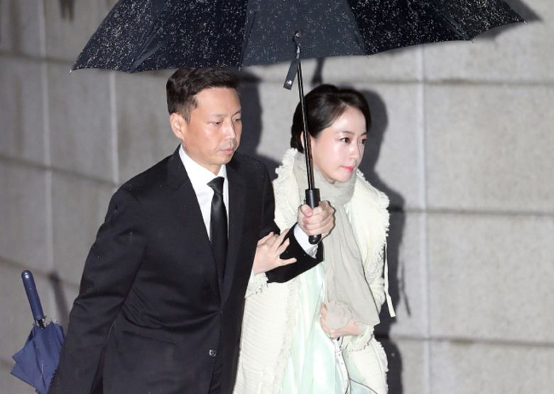 노현정 전 KBS 아나운서와 남편 정대선 HN Inc 회장. 연합