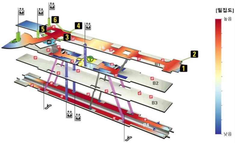 부산교통공사가 개발한 AI 밀집인파 계수 프로그램
