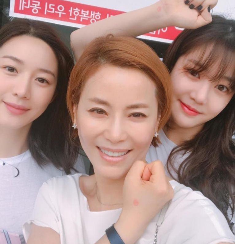 (왼쪽부터) 이다인, 견미리, 이유비. 이다인 SNS