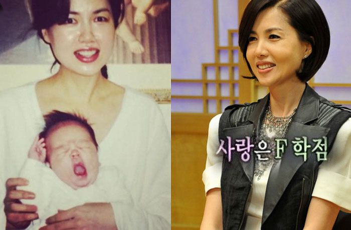 왼쪽 백지연과 아들 강인찬 (인터넷 커뮤니티), 오른쪽 MBC ‘황금어장 무릎팍도사’ 캡처