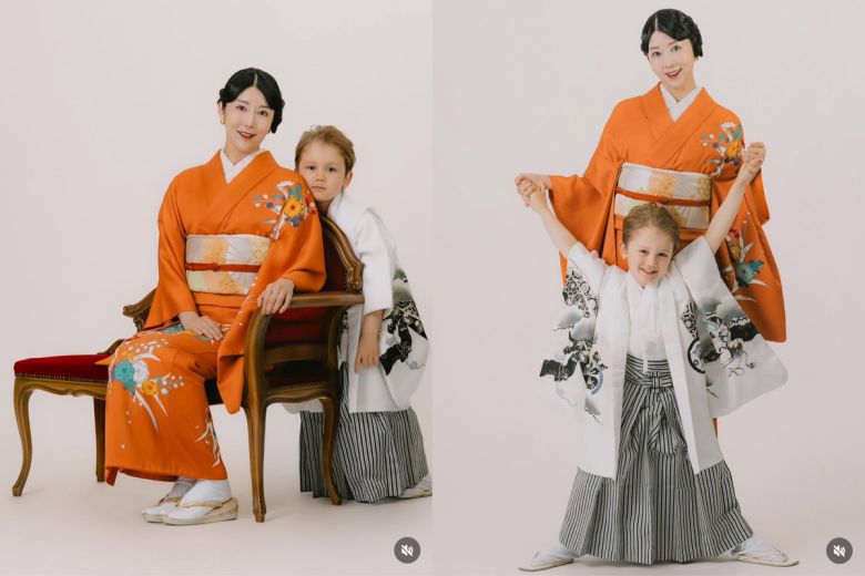 사유리와 젠의 753 사진. 사유리 인스타그램 캡처