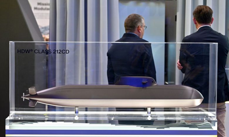 독일과 노르웨이가 개발한 212CD 잠수함 모형. 게티이미지