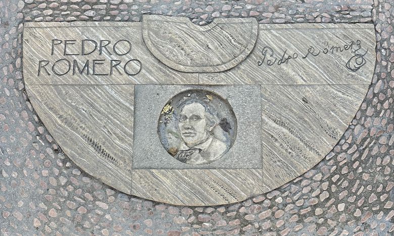 페드로 로메로 상징석. 필자 제공