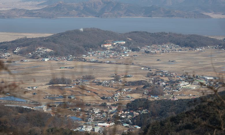북한이 무인기 포착했다는 강화 송해면 일대. 연합뉴스