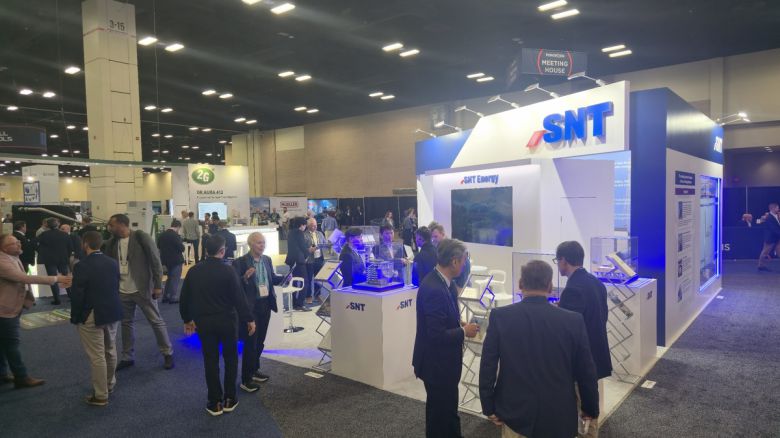 SNT에너지가 20일부터 사흘간 미국 텍사스 샌안토니오에서 열리는 ‘파워젠 인터내셔널’에 개설한 부스 모습. SNT에너지 제공