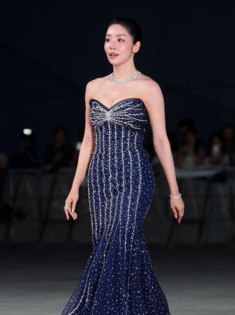 레드카펫에 선 차주영. 뉴시스