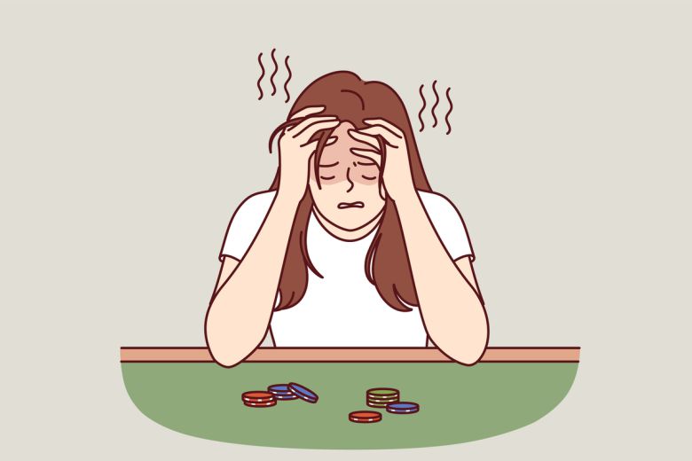 도박에 돈을 전부 잃게 된 사연자. 클립아트코리아