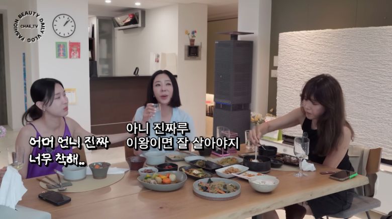 유튜브 채널 ‘채정안TV’ 캡처