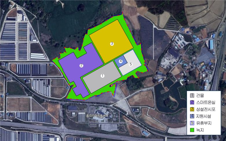 전북 김제시가 백산면 민간육종연구단지 인근 옛 공항부지에 조성할 계획인 종자산업 혁신클러스터 토지이용계획도. 김제시 제공