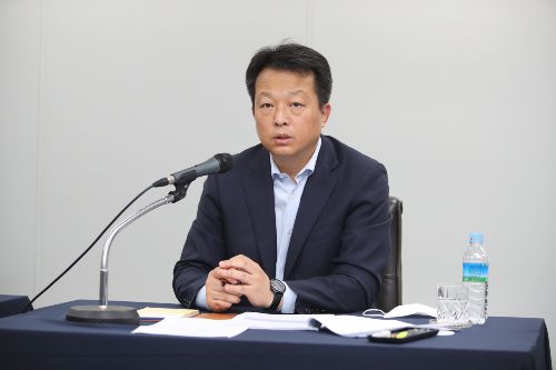 최대현 산업은행 부행장이 온라인 기자간담회에서 발언하는 모습. 사진=KDB산업은행