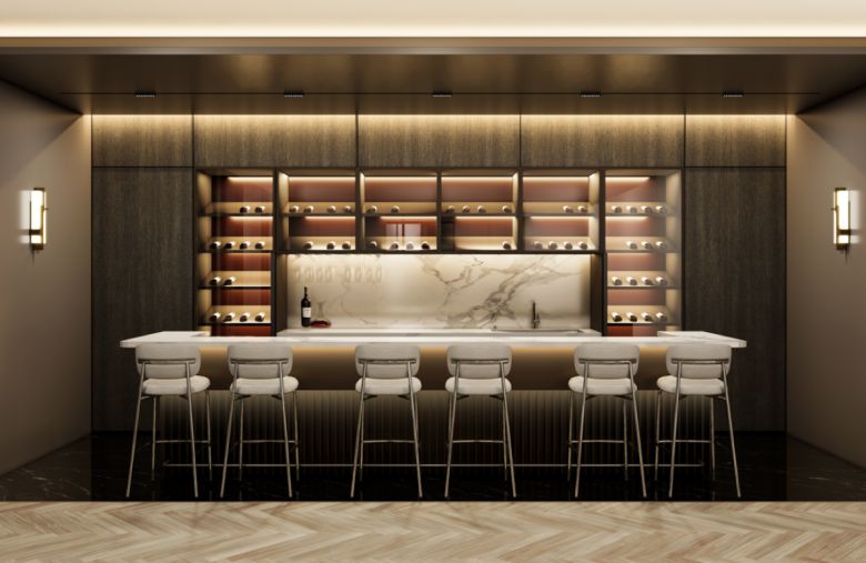 ‘호텔 더 보타닉 세운 명동’ 와인라이브러리. 호텔 더 보타닉 세운 명동 제공