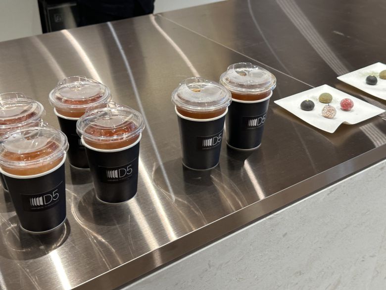 헤리티지 라운지에서는 화담숲에서 영감을 받은 특별한 차와 디저트가 제공된다. 이화연 기자