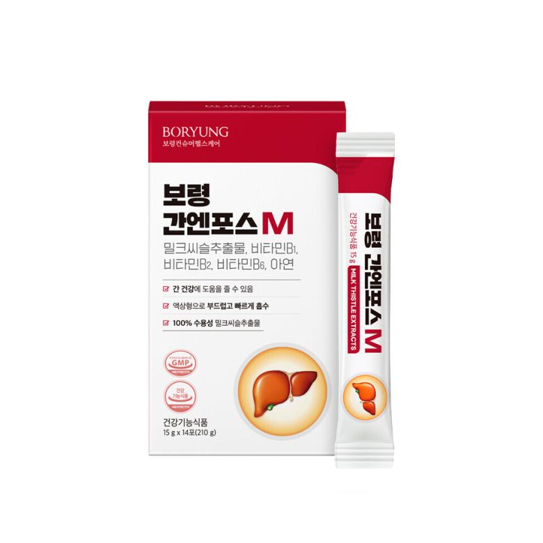 밀크씨슬추출물이 함유된 ‘보령 간엔포스M’ 제품 사진. 보령 제공
