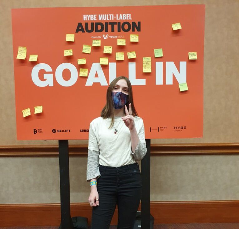 하이브 멀티 레이블 오디션에 참가한 Zoe harguess(사진=정가영 기자)