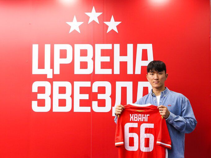 황인범이 즈베즈다에 공식 입단했다. 사진=즈베즈다 SNS