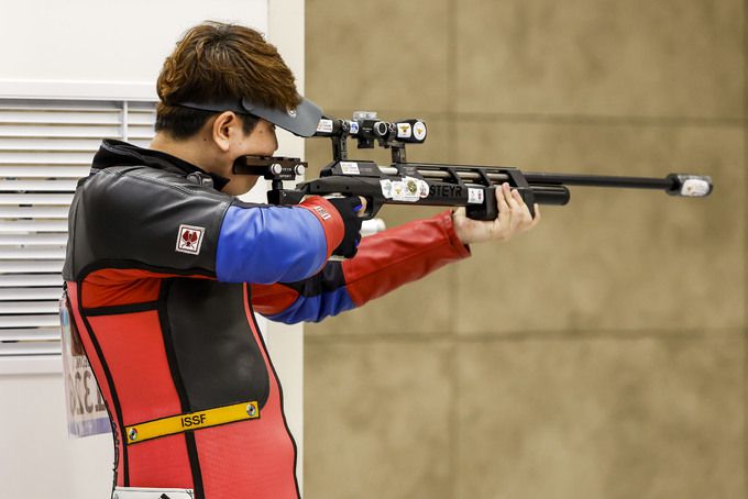 남자 러닝타깃 정유진이 경기에 임하고 있다. 사진=뉴시스