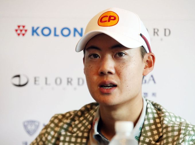 태국의 재즈 제인와타난넌드가 2019년 한국오픈 우승 후 인터뷰를 하고 있다. 사진=KPGA 제공