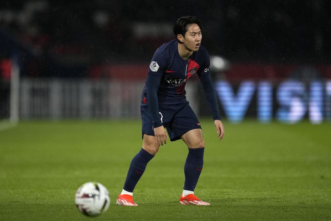 PSG 이강인이 아쉬워하고 있다. 사진=AP/뉴시스