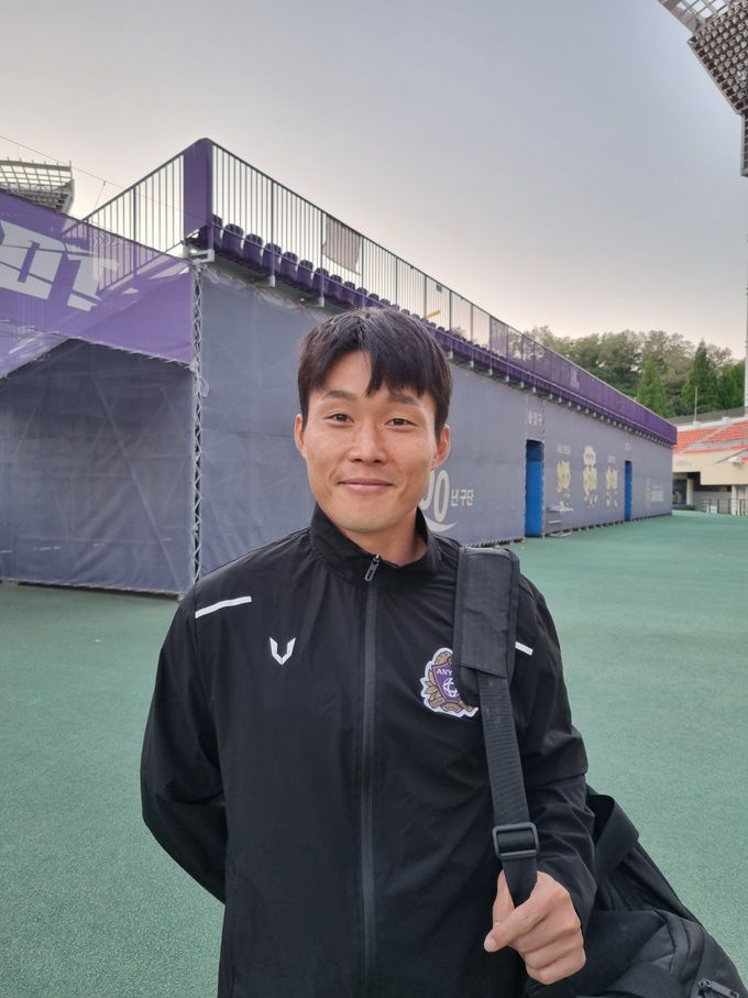 FC안양 이창용이 인터뷰에 임하고 있다. 사진=최정서 기자