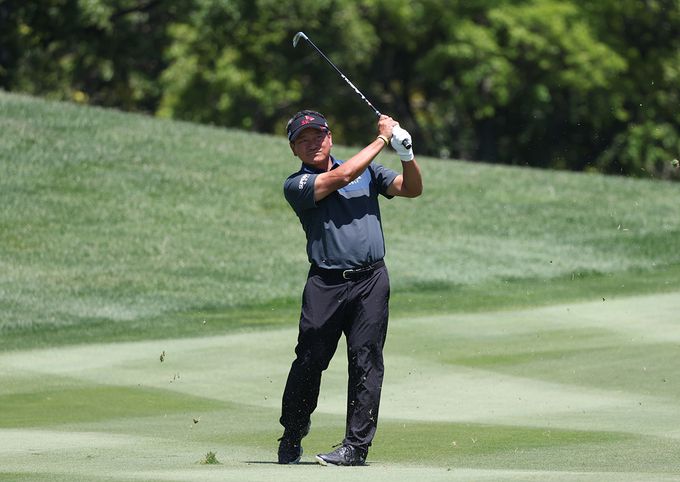 최경주가 19일 SK텔레콤 오픈에서 우승을 차지했다. KPGA 제공