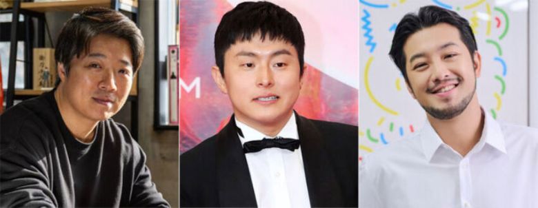 김규삼, 기안84, 이말년(왼쪽부터).