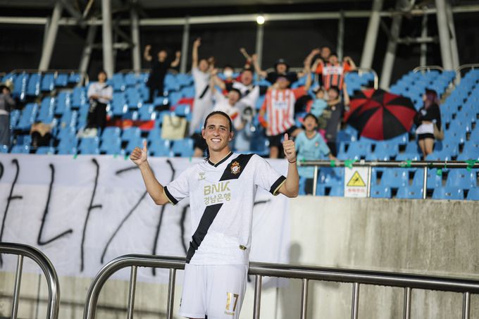 경남FC 웨일스. 사진=한국프로축구연맹 제공