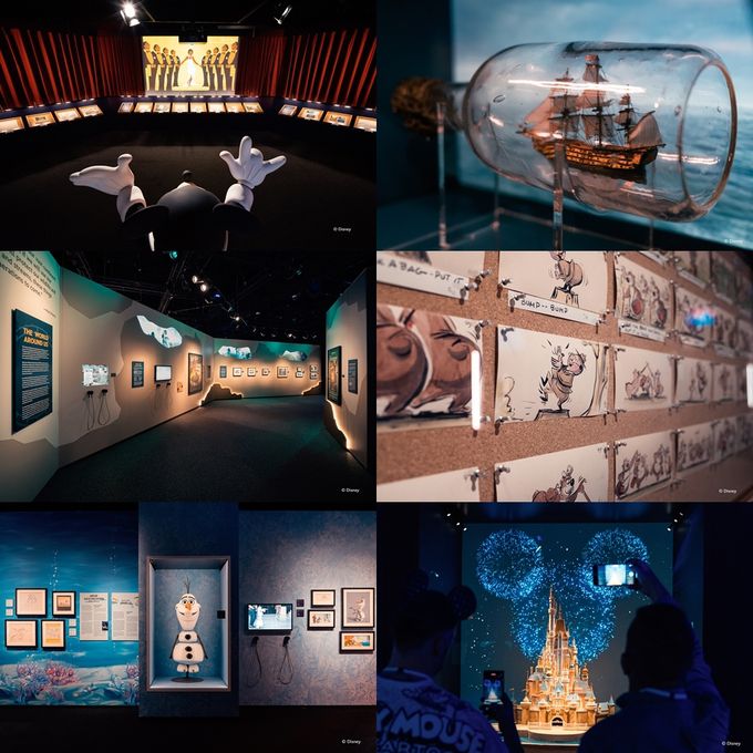‘디즈니 100년 특별전’ 전시장 모습. 엑시비션 허브 아시아 제공