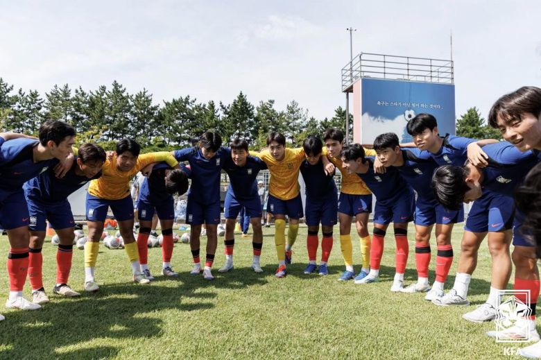 지난해 남해에서 진행된 U-17 대표팀 국내소집 훈련장면. 사진=대한축구협회 제공