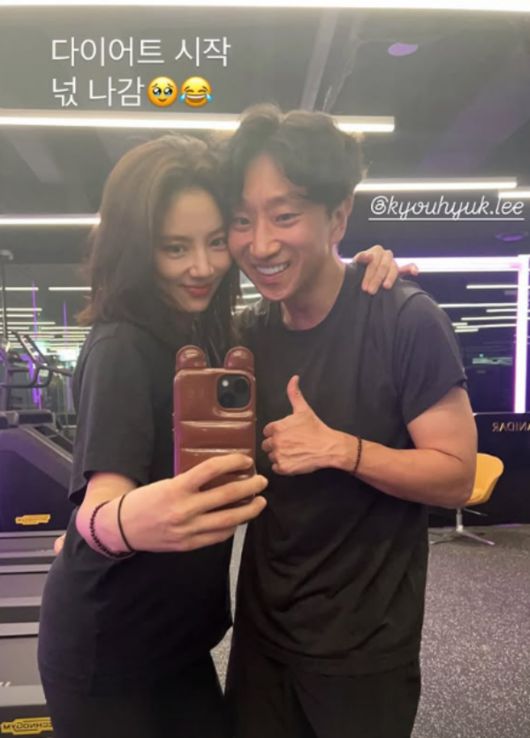 배우 손담비와 남편 이규혁.  사진 = 손담비 SNS 계정
