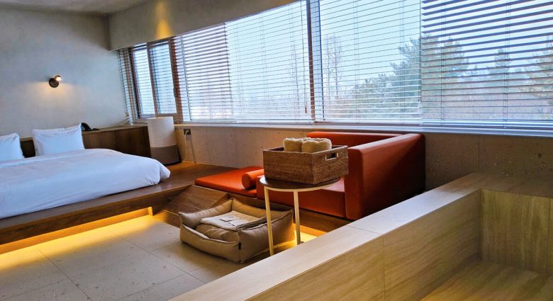 반려견 친화로 꾸며진 키녹의 객실. 박재림 기자