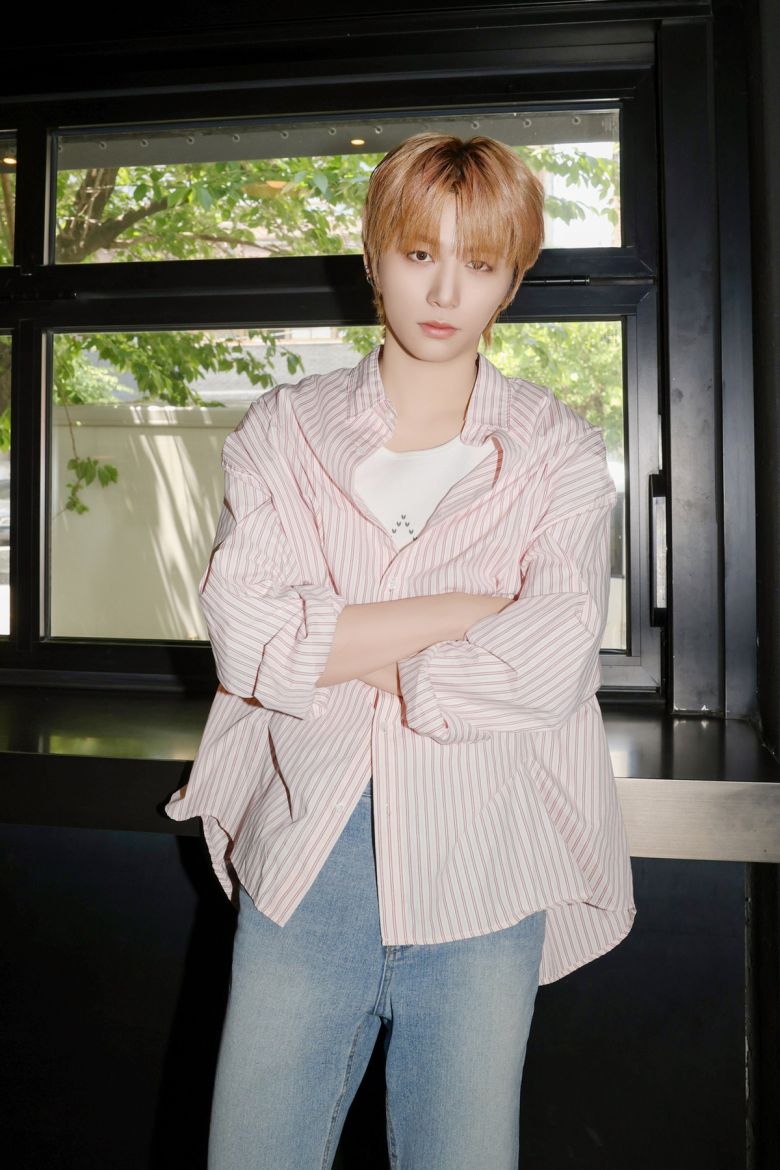 그룹 보이넥스트도어의 태산이 13일 새 앨범 '노 장르' 발매를 기념해 인터뷰를 진행했다. KOZ 제공.