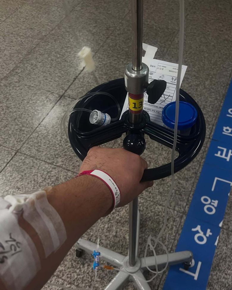 김대호가 말라리아 감염된 사실을 알렸다.  사진 제공 = 김대호 SNS 계정