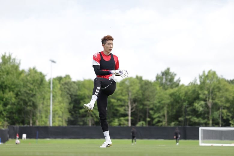 울산 조현우가 아트리움 헬스 퍼포먼스 파크에서 훈련을 하고 있다. 사진=한국프로축구연맹 제공